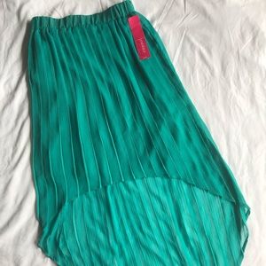 TURQUOISE MAXI SKIRT TEAL